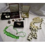 Collection of costume jewellery etc
