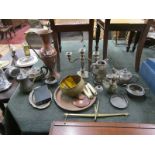 Collection of metalware