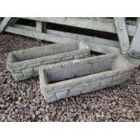 Pair of stone troughs