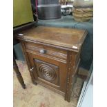 Oak pot cupboard