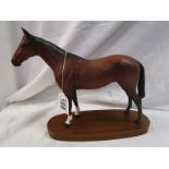Royal Doulton horse on plinth