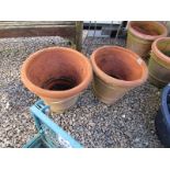 Pair of terracotta planters