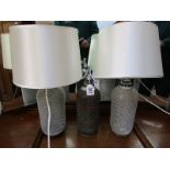 2 soda syphon lamps and a soda syphon