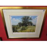 MERVYN GOODE (BRITISH 1948), 'Summer Farm', L/E print, 19/295, a British landscape, signed to