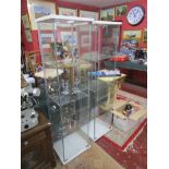 2 display cabinets