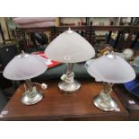 Set of 3 lamps