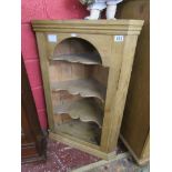 Pine corner cupboard