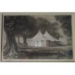 Monochrome watercolour by Sir James Peile - 1833 to 1906