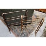 2 mahogany towel rails