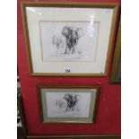 Framed L/E David Shephard prints - The Ivory is Theirs