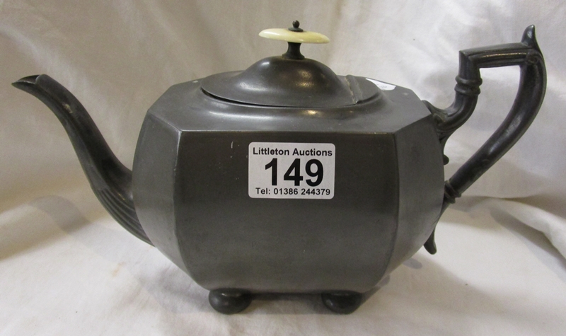 Pewter teapot