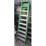 Painted wooden step ladders