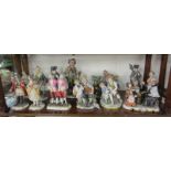 Shelf of Capo Di Monte figures