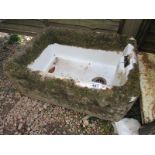 Stone rendered Belfast sink