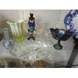 Collection of glass to include Murano clown