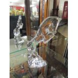 Glass stallion by Baccarat - H: 23cm
