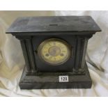Ebonised mantle clock