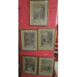 Five Victorian engravings