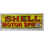 Good quality reproduction small enamel sign - Shell Motor Spirit - 30cm x 10cm