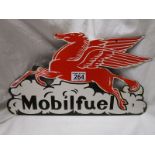 Good quality reproduction Mobilfuel enamel sign - 41cm x 23cm