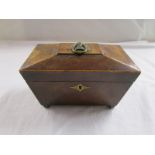 Georgian mahogany tea caddy