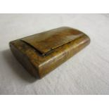 Antique burr wood snuff box