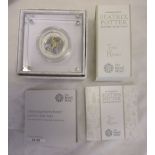 Royal Mint Silver Proof 50 pence coin - Tom Kitten - Beatrix Potter 2017 - Boxed with COA