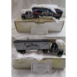 2 L/E boxed & unused diecast advertising trucks - Jim Beam & Jack Daniels - Matchbox