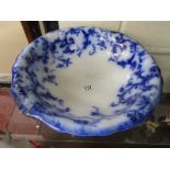 Large Ridgeway blue & white bowl