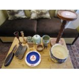 Collection of treen & ceramics to include Wedgwood jasperware
