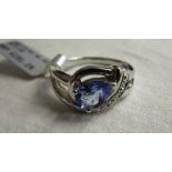Tanzanite & diamond ring