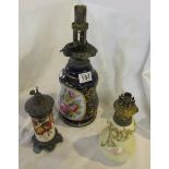 3 oil lamps