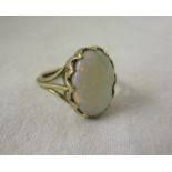 Gold opal ring