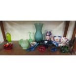 Collection of glass and Imari