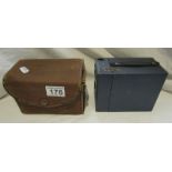 Cased Box Brownie camera by Kodak