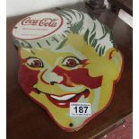 Good quality reproduction enamel sign - Coke Boy - 40cm x 28cm