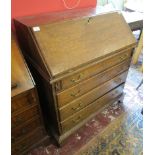 Georgian oak bureau