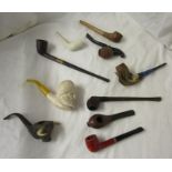 Collection of 10 pipes