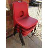 4 childs stacking chairs