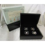 Royal Mint Silver Proof 50 pence coin deluxe set - Beatrix Potter 2018 Four Coins Character Set -