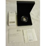 Royal Mint Silver Proof 50 pence coin - Tom Kitten - Beatrix Potter 2017 - Boxed with COA - Black