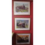 3 Terence Cuneo L/E & signed prints