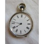 Antique silver fob watch - Working