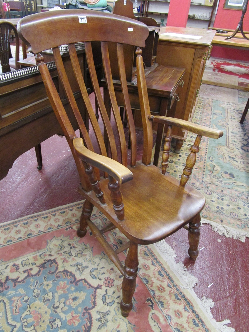 Slat back Windsor armchair