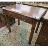 Oak writing table - H: 76cm L: 84cm W: 56cm