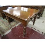 Antique mahogany table - H: 74cm L: 106cm W: 87cm