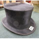 Top hat by Woodrow of Liverpool - Inside measurement 20.5cm X 17cm