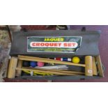 Good quality cased croquet set by Jaques