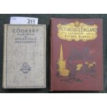2 books - Cookery Illustrated & Household Management together with Picturesque England
