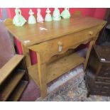 Free standing pine kitchen work table